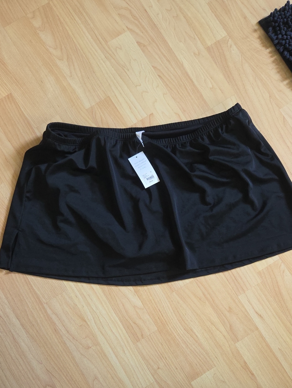 Cacique Black Swim Skirted Bikini Bottom